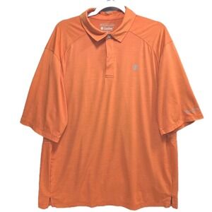 Coolibar UPF 50 Shirt Mens XL Sun Protection Athletic Outdoor Orange Beach